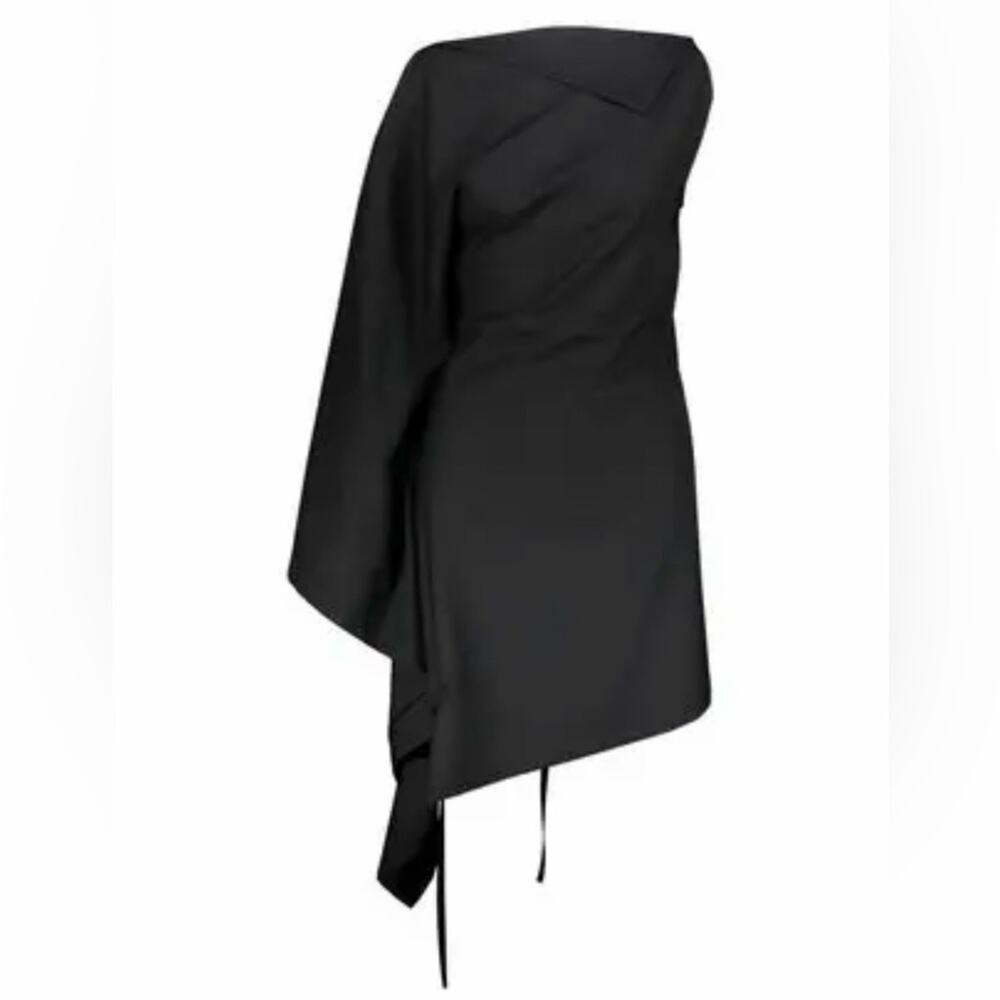 The Row Bamby Apron style Decontructed Top Black size XS/S Wool Flowy Open back